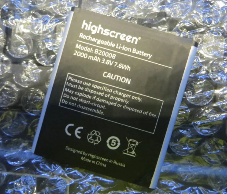 Для Highscreen B2000B WINWIN 2000mAh Мобильный телефон литий-ионный аккумулятор замена |