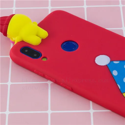 Чехол TRISEOLY для Xiaomi Redmi Note 7 силиконовый чехол с набивным животным Pro 3d рисунком