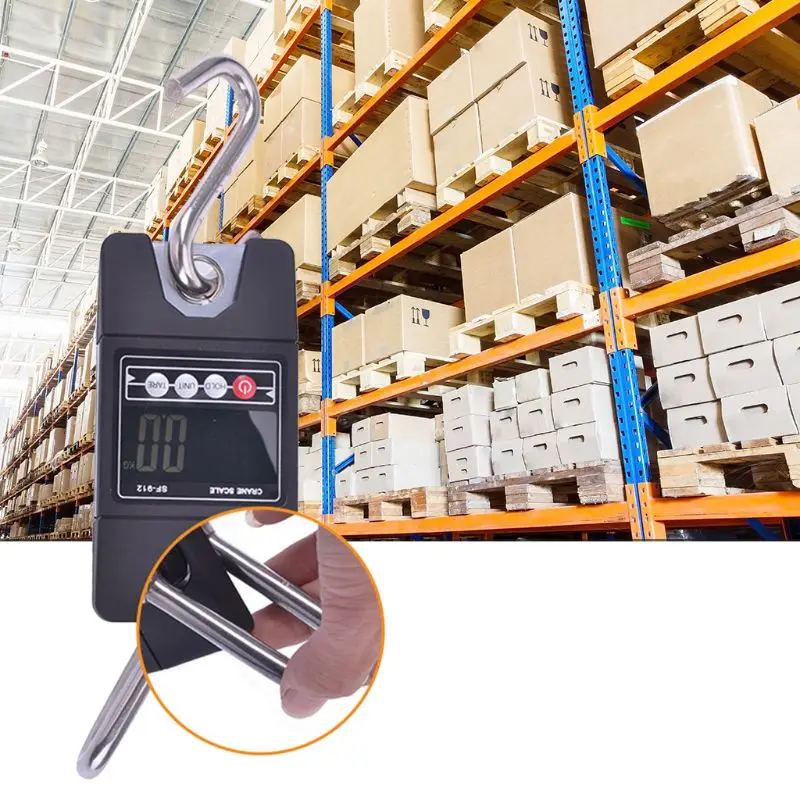 

Digital Hanging Scale 300 KG / 660 LBS Industrial Crane Scale SF-912 Black for Home Farm Factory Hunting