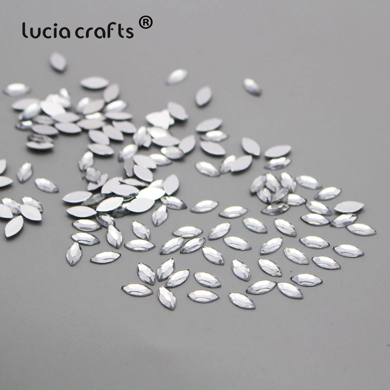 clear 144pcs Crystal clear/смешанные цвета 144 шт./288 шт. 4*8 мм лошадиный глаз дизайн Акриловые стразы Искусство Стразы для DIY G0410 - Цвет: clear 144pcs