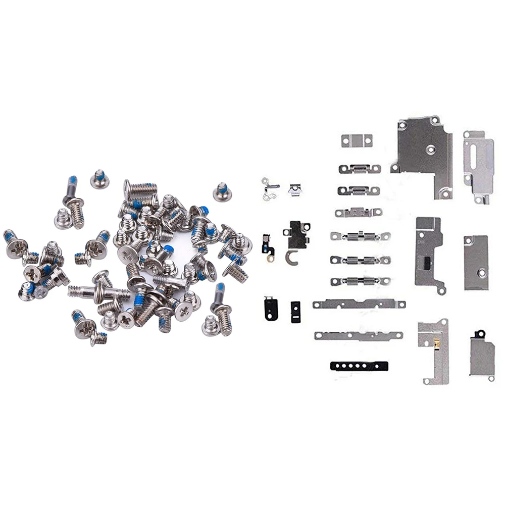

Repair Replacement Parts for iPhone 6 6p 6s 7 8 8 Plus Holder Bracket Fastening Pad Spacer + Full Screws