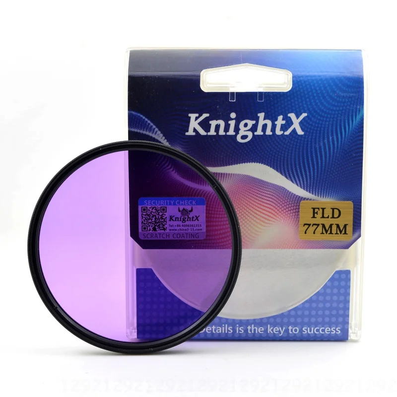 KnightX ND FLD MC UV Star 49 мм 52 мм 55 мм 58 мм 67 мм 72 77 мм цветной фильтр объектива для Canon nikon d3200 550D 600D 650D 1100D D5200 6D - Цвет: FLD Filter