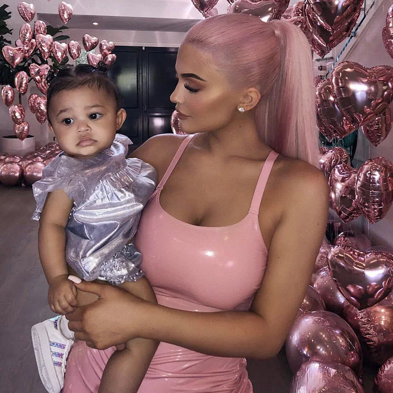 Новинка 2021 сексуальное платье Kylie Jenner розовое рождественское Женское зимнее миди