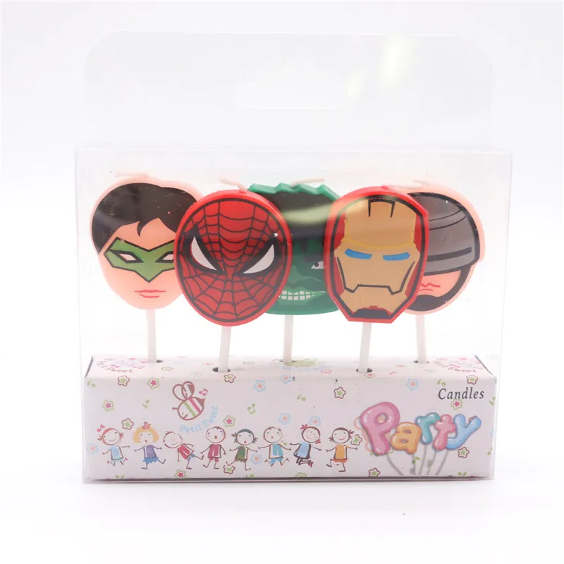 5 шт./много Бэтмен спайдермант мстители Супер Крылья украшение торта День