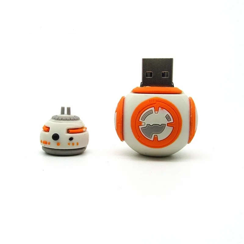 Милый Звездные войны bb 8 флэш накопитель usb mini BB8 робот компьютер подарок карта