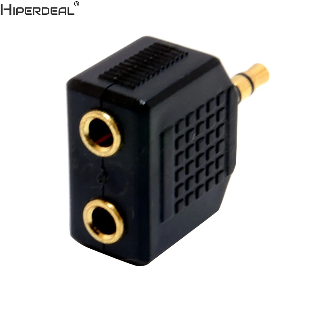 Сплиттер для наушников HIPERDEAL 3 5 мм 1 штекер на 2 гнезда Oct30HW|stereo jack|3.5mm stereostereo headphone