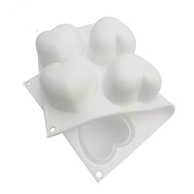 Новая форма для торта Мусса 8 отверстий сердце силиконовые формы тортов мусс