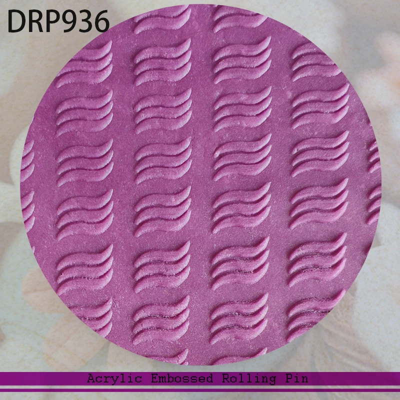 

Acrylic Transparent Rolling Pin, Dough Rolling Pin, Embossing Texture Fondant Rolling Pin,Cake Decorating Tool