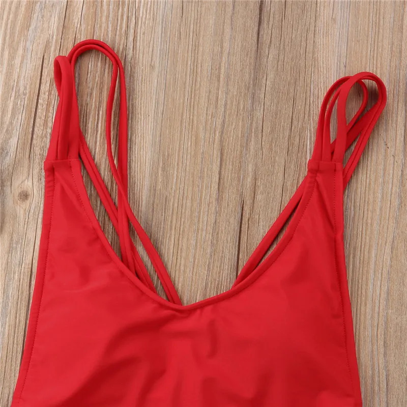 Сексуальный бразильский Цельный купальник 2018 новейший Летний пуш ап бандажный