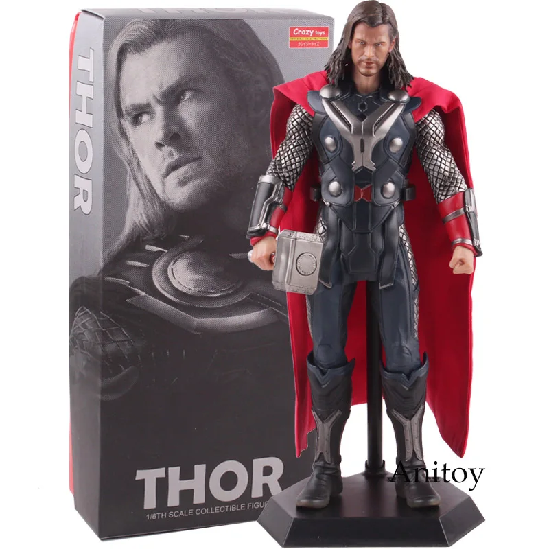 Сумасшедшие игрушки фигурка Марвел легенды цифры Thor горячие игрушки ПВХ 1/6th весы фигурка Коллекционная модель игрушки 29,5 см