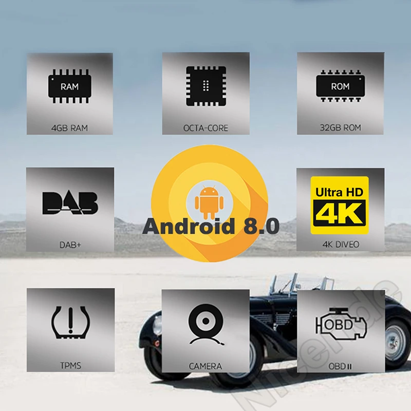 Android 8,1 автомобильный мультимедийный плеер gps 2 Din стерео система для Fiat Bravo 2007-2012 Авторадио Восьмиядерный 4 ГБ ram радио USB BT Wifi