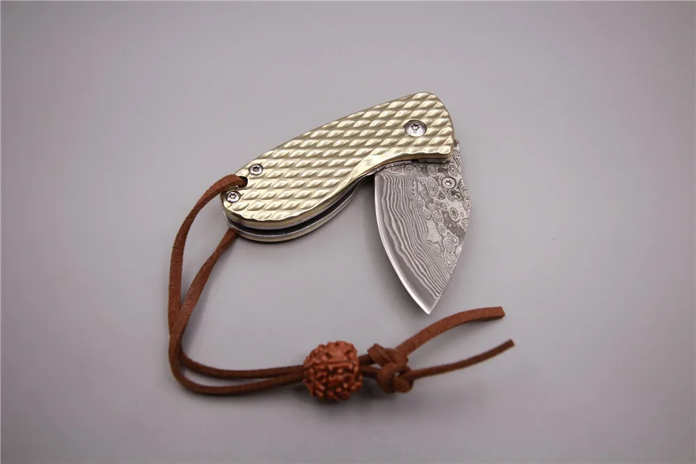 Karambit маленький нож дамасская стальная Форма Складной для выживания на открытом