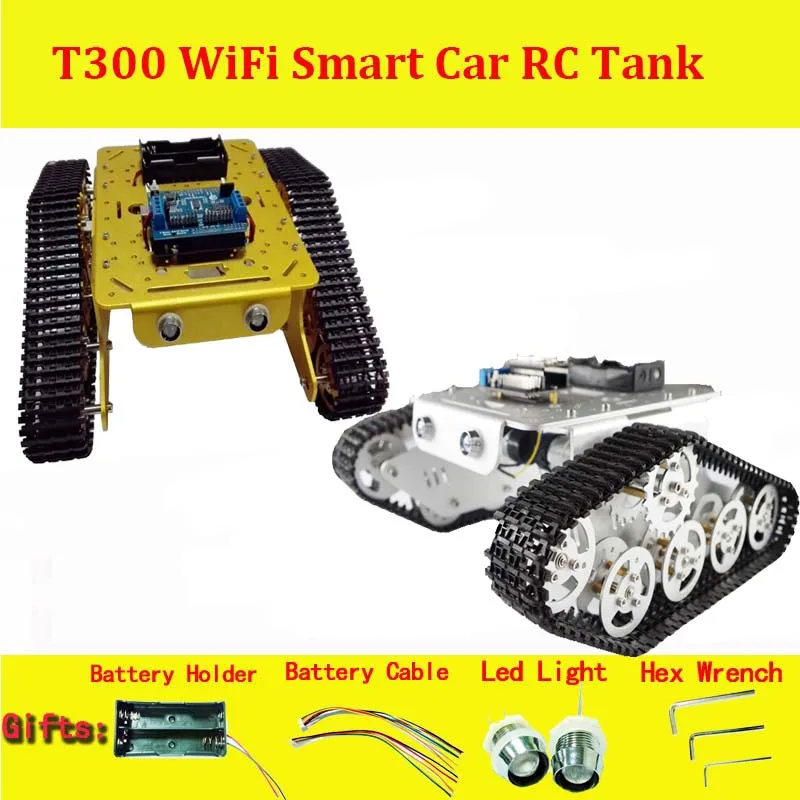 DOIT беспроводной WiFi RC металлический бак T300 от ESPduino Development Kit совместим с Arduino DIY Toy |