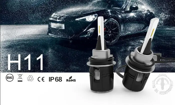 Светодиодный рабочий светильник Bullet B6 H1 H4 H3H8 H9 H11 9005 9006 9012 48 Вт 7200LM CSP Y11 чипы белого