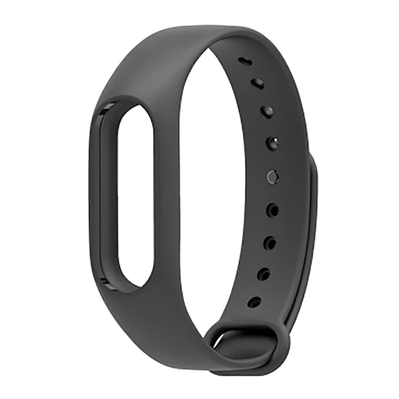 Для Xiaomi mi Band 2 ремешок замена аксессуары для смарт-браслета двухцветный mi band 2 Браслет ремешок mi 2 силиконовый ремешок - Цвет: Черный