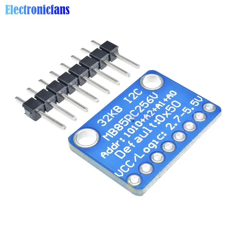 MB85RC256V Memory IC 32KB Development Tools I2C Нелетучий 2 7 5 V VCC/Logic FRAM Breakout Board Module Board|Интегральные