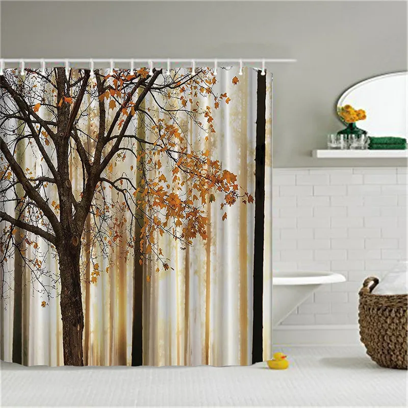 Новинка! Спа водонепроницаемый Душ занавеска ванная комната Декор цветок