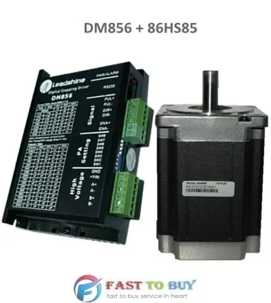 NEMA34 86 мм 1203oz in 8.5NM 18 80VDC 2 фазы шаговый двигатель + приводные комплекты 86HS85 DM856