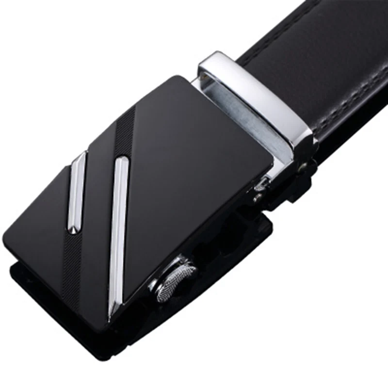 Fashion Brand Cowskin belt Genuine leather men alloy Luxury jaguar belt business 3.5cm belts for men - Цвет: C207