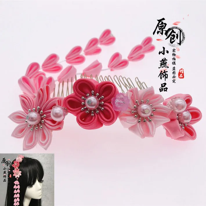 Заколка для волос в японском стиле кимоно |