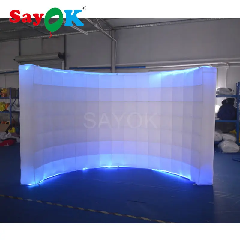 Производство привлекательные новые светодиодные надувные стены торговый центр