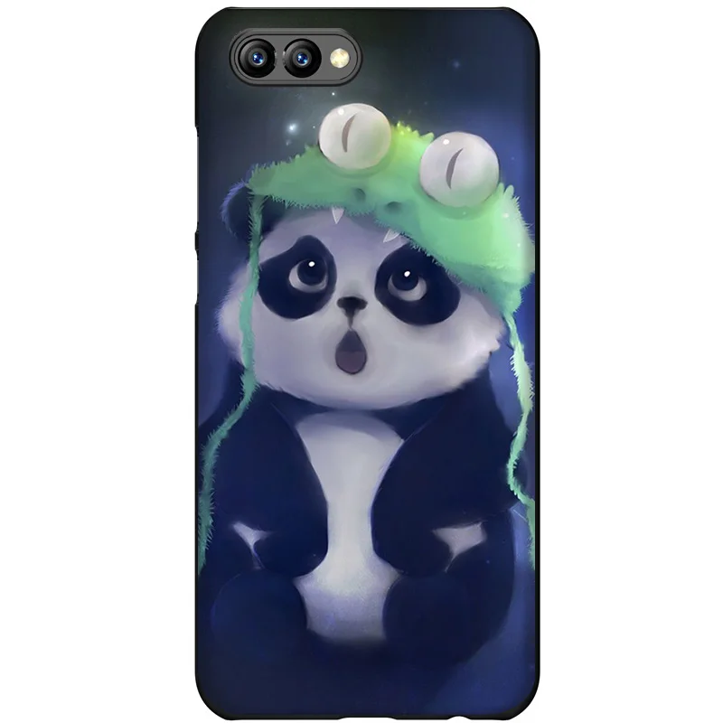 Чехол для мобильного телефона из ТПУ с флуоресцентной пандой Huawei Honor 6A 7X 7A 7C 8 8X 8C 9