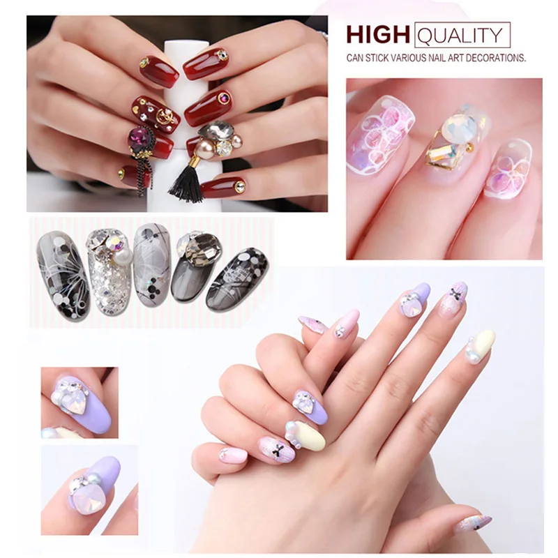 Francheska клей для ногтей faux ongles avec de la colle французский Маникюрный Инструмент nagellijm monomero nail art oje клей для ногтей Стразы