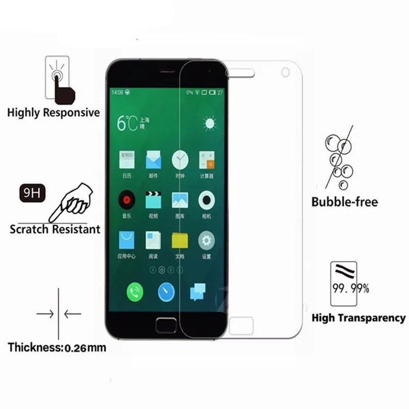 9H 2.5D 0 26 мм Закаленное стекло протектор для Meizu MX4 Pro экран закаленное защитное