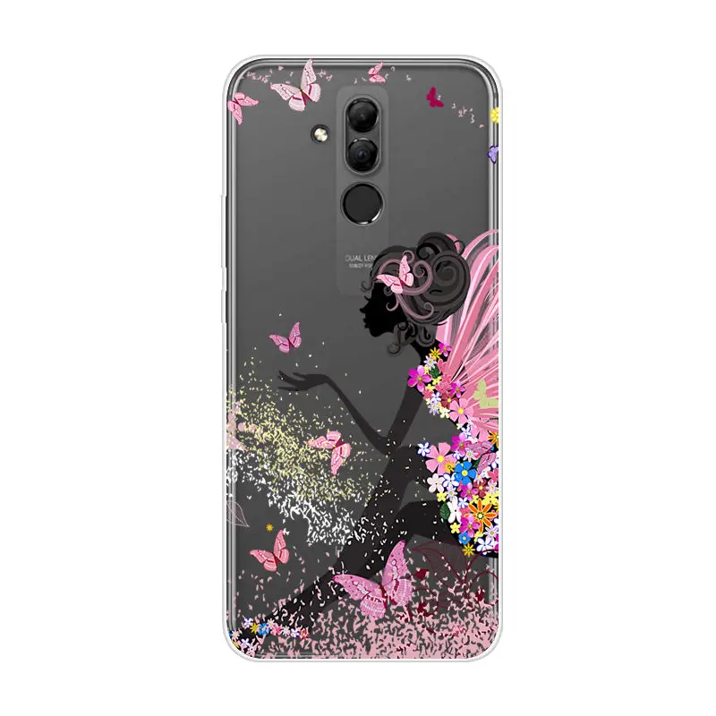 Чехол для Huawei Mate 20 Lite SNE-LX1 с мультяшным рисунком из ТПУ силиконовая сумка чехол
