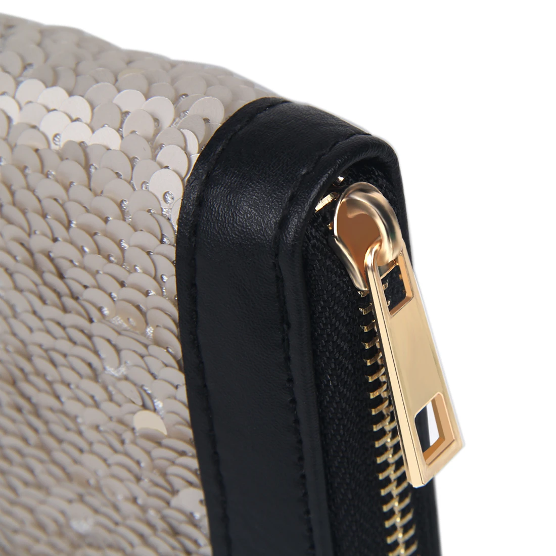 Женский Длинный кошелек из ПУ кожи на молнии с блестками|wallet pu leather|wallet pupurse card holder