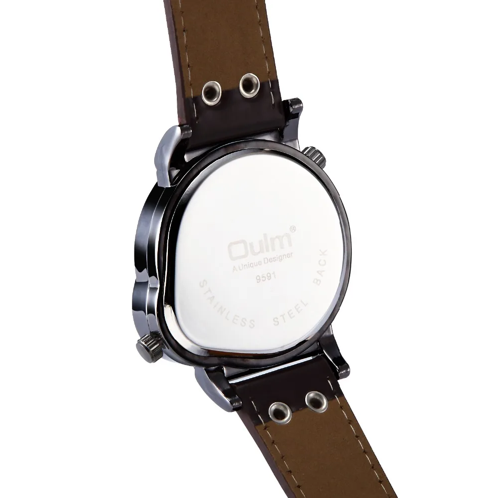 Часы мужские кварцевые с кожаным ремешком в стиле милитари | Наручные часы