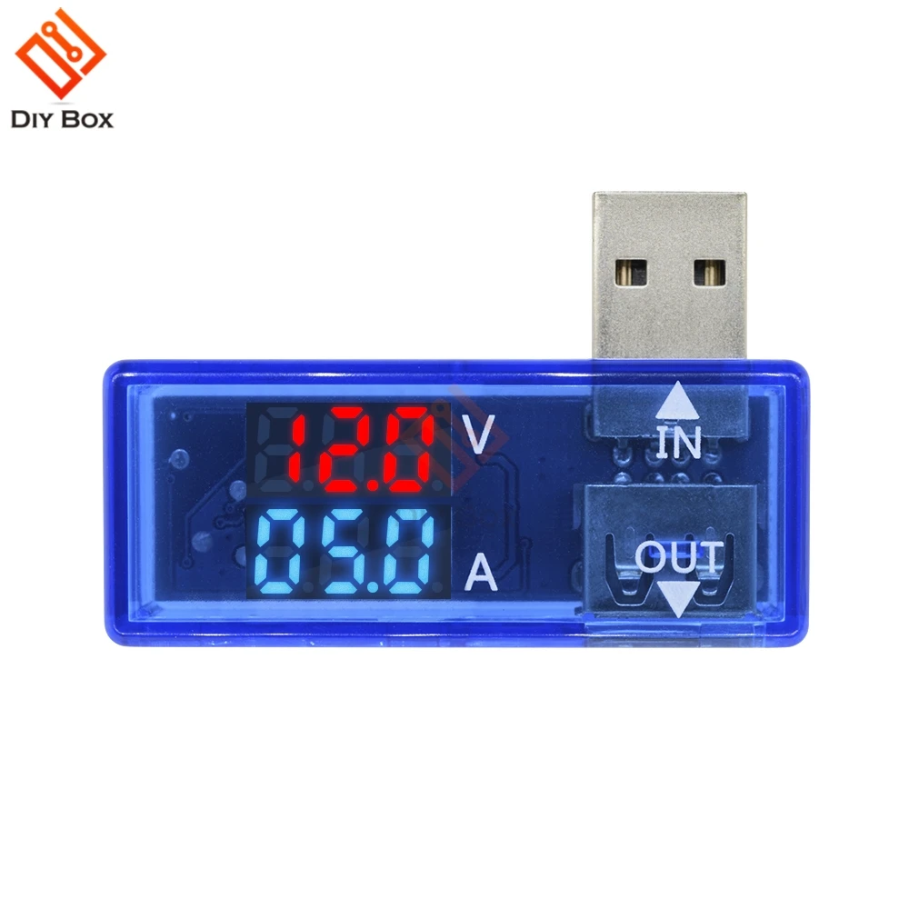 Мини USB 5 V Ток Напряжение метр тестер красные, синие Вольтметр Амперметр детектор цифровой Дисплей 3,3 V-18 V для мобильного телефона Мощность