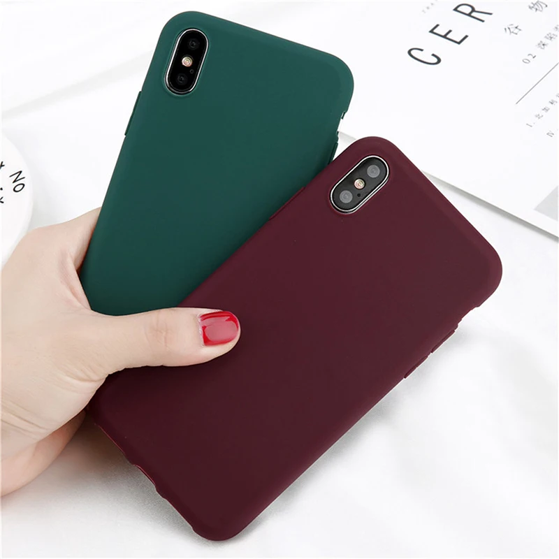 Soft Silicone Case For iPhone XS Max X XR 6 S 6S 5 5S 5SE 7 8 Plus 6Plus 7Plus 8Plus Ultra Thin TPU Cell Phone Back Cover |