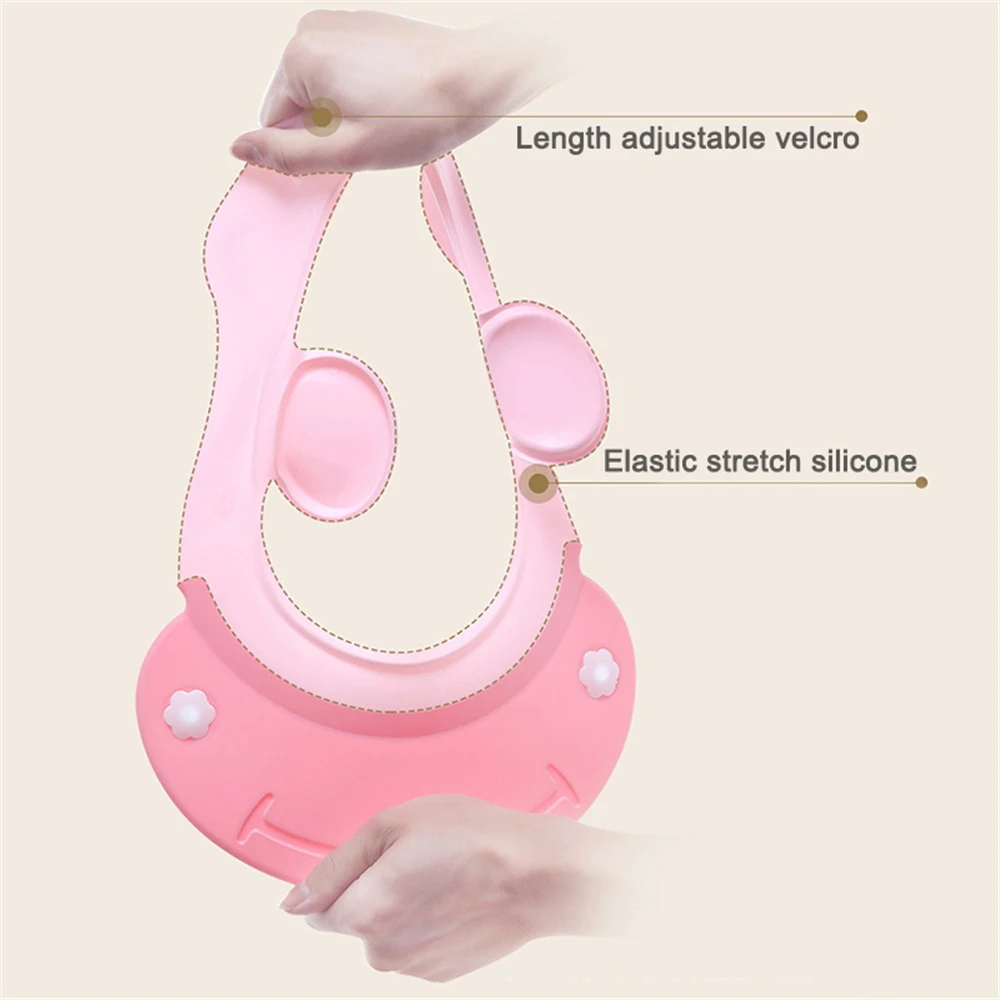 Шапка для детского шампуня шапка водонепроницаемая защиты ушей регулируемая