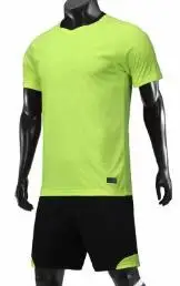 green Высокое качество для взрослых детей FIGUREDCLOTH индивидуальные любительский футбол Джерси персонализировать футбольная команда комплект DIY футбольный костюм футбол - Цвет: green