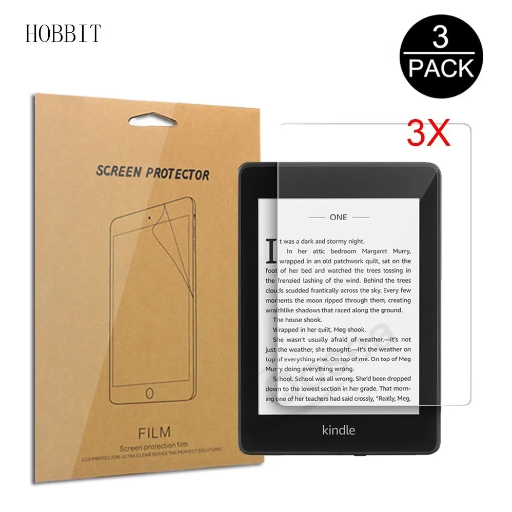 3 упаковки, прозрачная ЖК-защитная пленка для всех новых Kindle Paperwhite 10th Gen Release 6 дюймов Tablet, защита от царапин, защита экрана