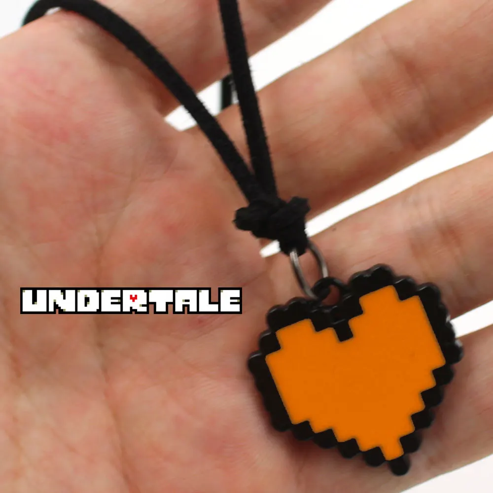 OHCOMICS Горячая игра Мода Undertale Sans красочное Сердце Красный Зеленый металл ожерелье