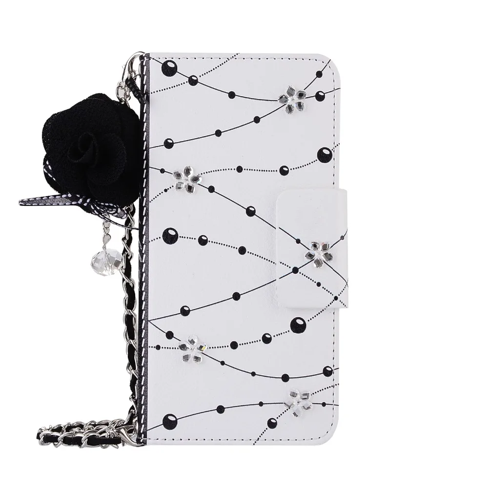 Чехол для Huawei P10 роскошный чехол с цветком и слотом карт из искусственной кожи