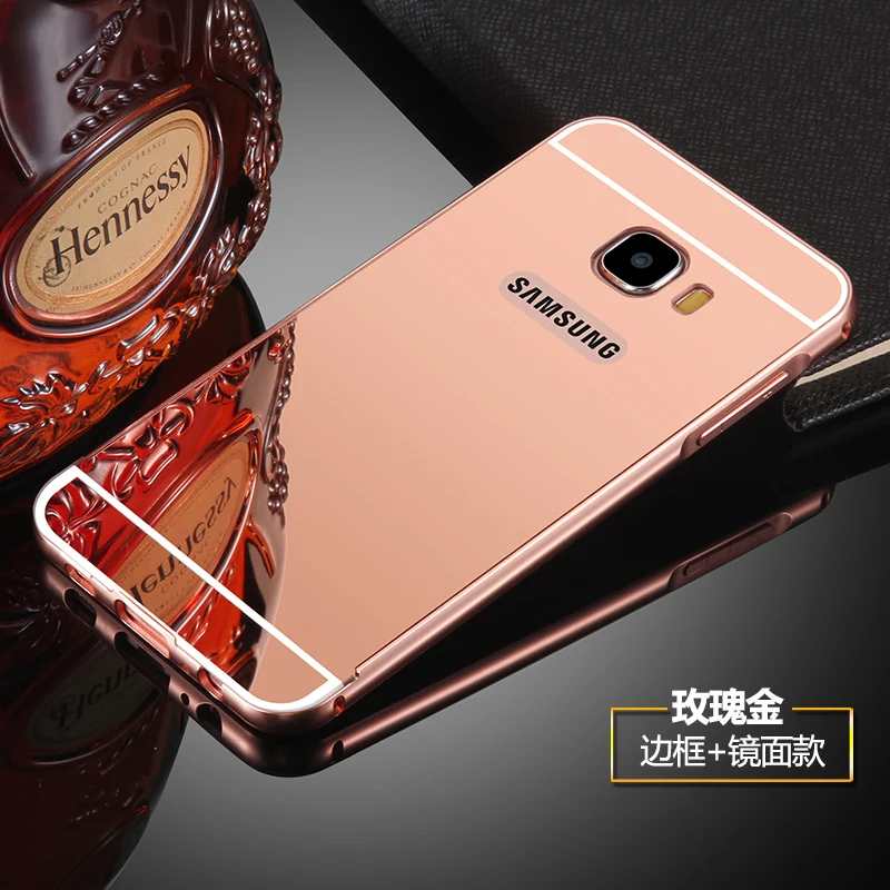 Роскошные Алюминий для Samsung Galaxy S7 G9300 телефон Чехол металлический бампер зеркало