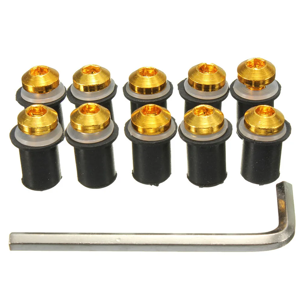 Набор гаек для ветрового стекла мотоцикла M5 x 16 мм 10 шт./компл.|screws bolts nuts|bolt nutwindshield