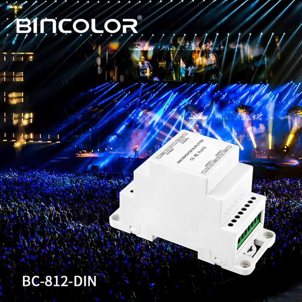 Усилитель сигнала DMX512 один входной канал два выходных канала контроллер