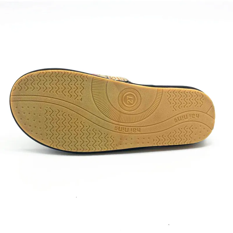 Шлепанцы женские кожаные льняные плетеные домашние тапочки плоская подошва