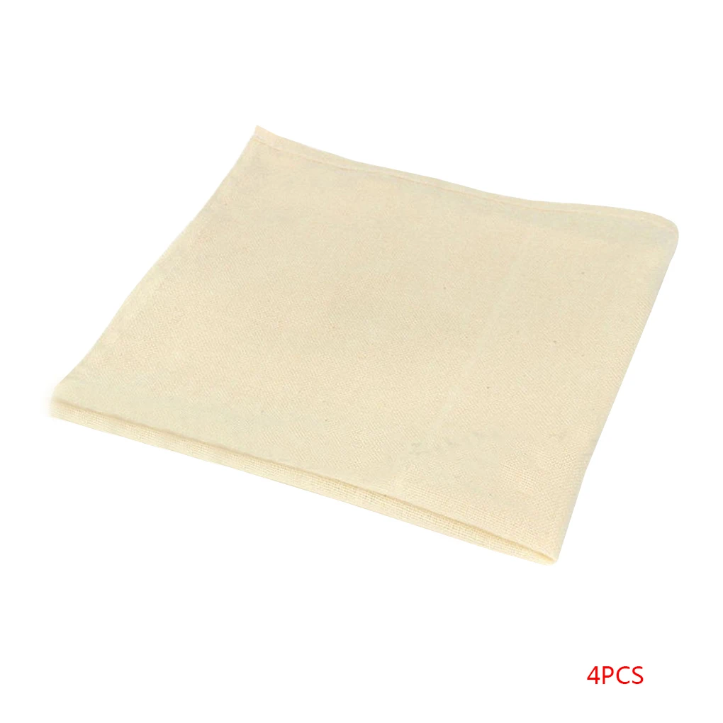 4pcs Тофу Ткань Тофу чайник марля хлопок сыра ткань для кухни DIY прессования формы кухонный инструмент - Цвет: 4pcs