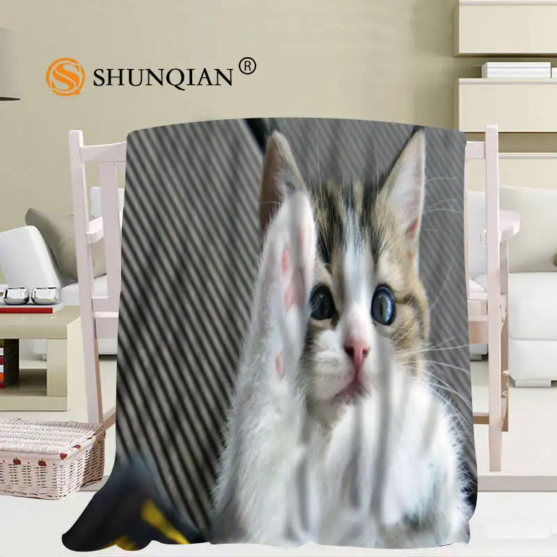 Prezzo Personalizzato Animali Gatti Carino Coperta Manta Falafel Coperta Divano/Letto/Da Viaggio Aereo Plaid Set Di Biancheria Da Letto 56x80 Pollici 50X60inch 40X50inch