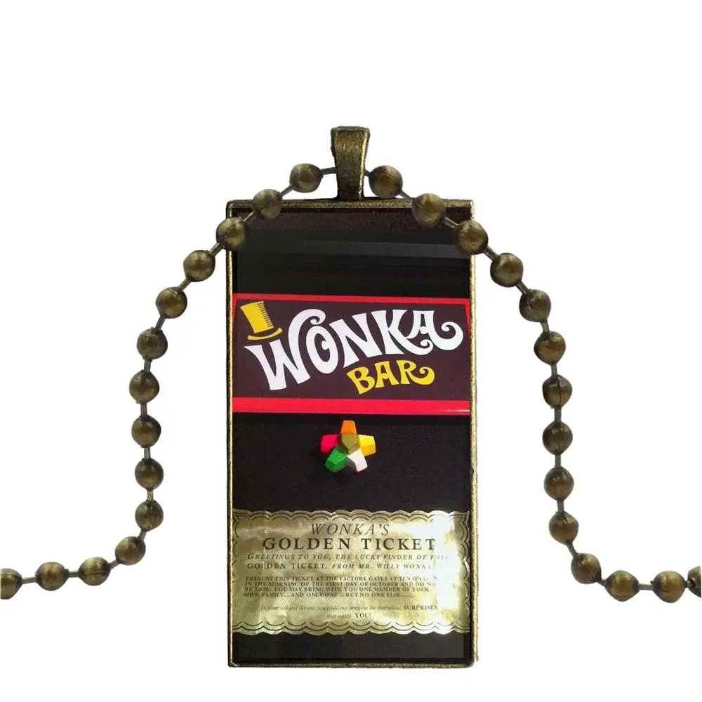 EJ glaze для девочек Willy Wonka бар с золотым билетом бронзового цвета стеклянный