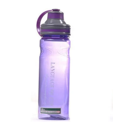 Purple Бутылка для воды Большой Емкости Спортивные Бутылки Герметичность Уплотнений Пространство Чашки Пластиковые Фильтр Бутылки Воды С Чай Infuser 600 мл/800 мл/1000 мл - Цвет: Purple