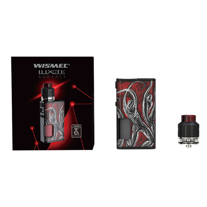 Оригинальная боксмод WISMEC LUXOTIC SURFACE KESTREL 80 Вт электронная сигарета вейп с баком для