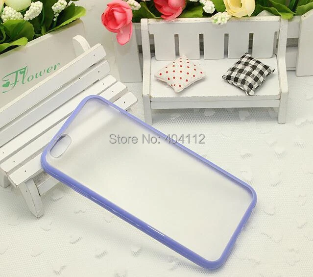 Чехол для iphone6 заморожено прозрачный мягкий тпу + пк раковина чехол iPhone6 конфеты