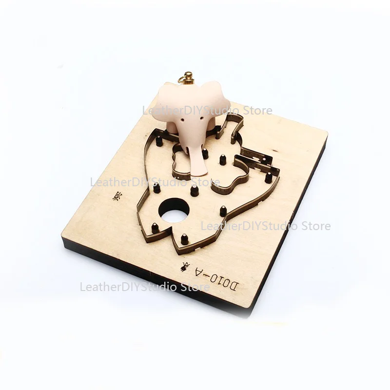 

Leather Dies Cut Steel Rule Hand Punch Tool For DIY Key Chain Key ring Animal Elephant Pendant Handmade Leathercraft