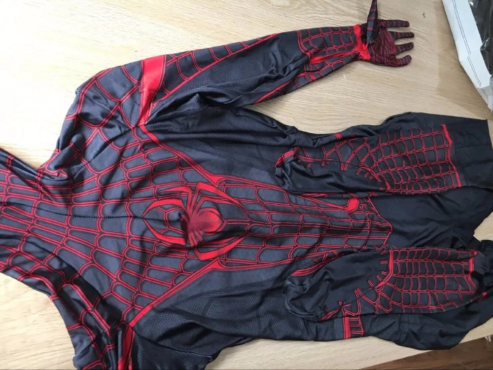 Костюм Человека паука с 3D принтом из спандекса для косплея на Хэллоуин 2018|spiderman
